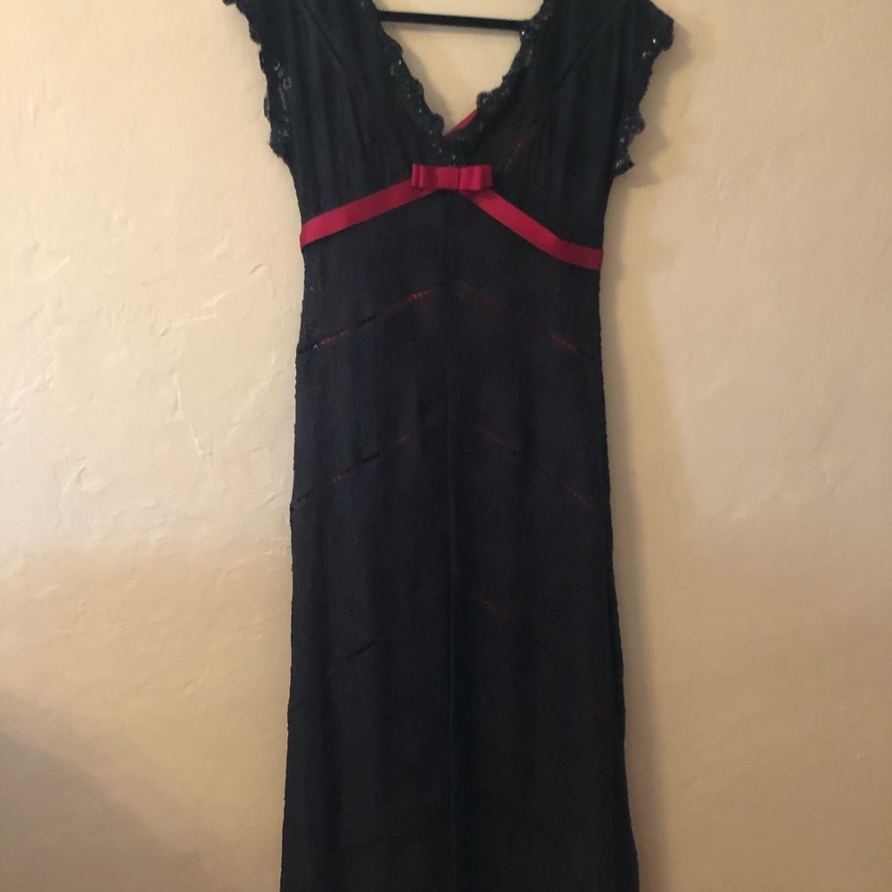 Women’s Black Lace Long Dress